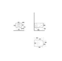 Vorschau: Kludi RESA S Spiralflush-Wand-WC 55cm, weiß
