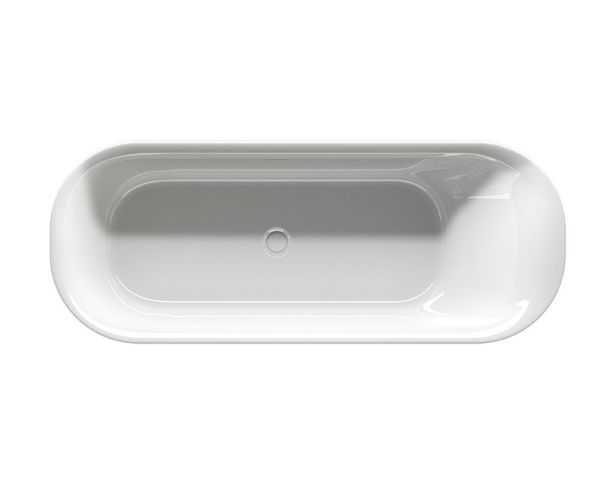 RIHO Devotion Free oval Badewanne freistehende, 180x71cm, weiß