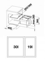 Vorschau: Blanco Flexon II 60/2 Abfallsystem