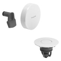 hansgrohe Exafill Fertigset Wanneneinlauf, Ablauf- und Überlaufgarnitur, weiß matt/weiß glanz 58119700