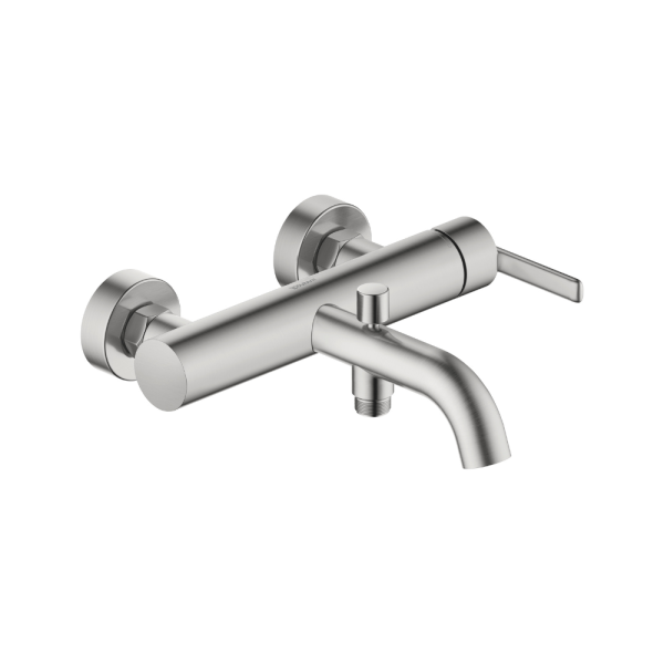 Duravit Balcoon Einhebel-Wannenmischer Aufputz, edelstahl gebürstet BA5230000070