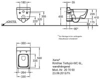 Vorschau: Geberit Xeno² Tiefspül-WC wandhängend, ohne Spülrand, weiß KeraTec