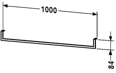Duravit Handtuchhalter 100cm, chrom UV998600000