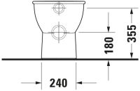 Vorschau: Duravit Darling New Stand-WC Tiefspüler, WonderGliss, weiß