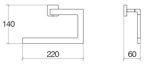 Lineabeta DADO Handtuchring 61215.29