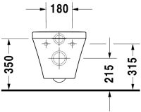 Vorschau: Duravit DuraStyle Wand-WC 54x37cm, eckig, weiß 2538092000