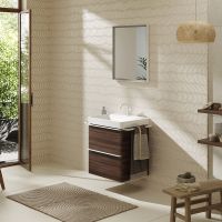 Vorschau: Hansgrohe Xelu Q Waschbecken 60x48cm mit Hahnloch, SmartClean, weiß