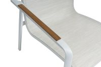 Vorschau: KETTLER DINING DIAMOND Loungesessel weiß matt/ beige 0103908-5800