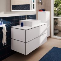 Vorschau: hansgrohe Xilesa E Konsole 118x55cm für Aufsatzwaschtisch mittig