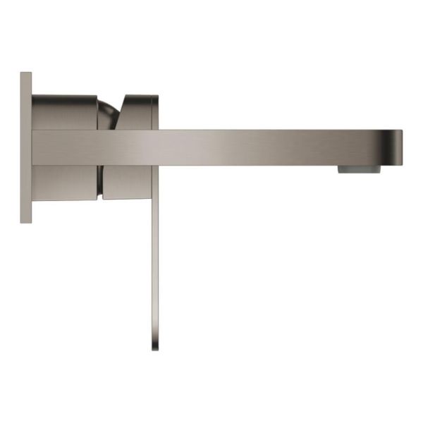 Grohe Plus 2-Loch-Waschtischbatterie Ausladung 147mm, hard graphite gebürstet