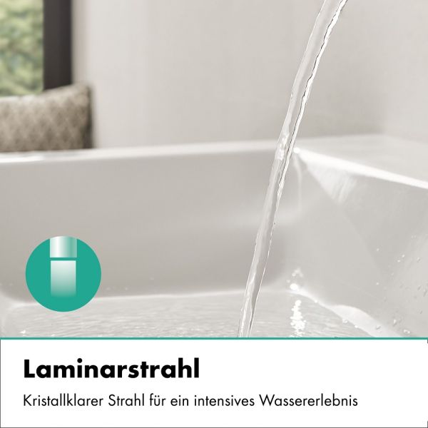 hansgrohe Finoris Bidetmischer mit Push-Open Ablaufgarnitur, brushed black chrome