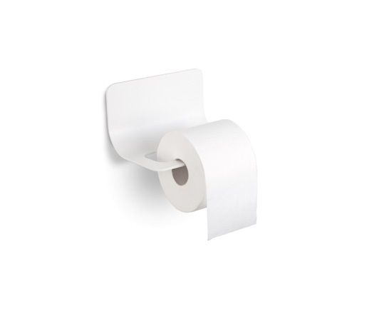 lineabeta CURVÀ Toilettenpapierhalter Aluminium, weiß