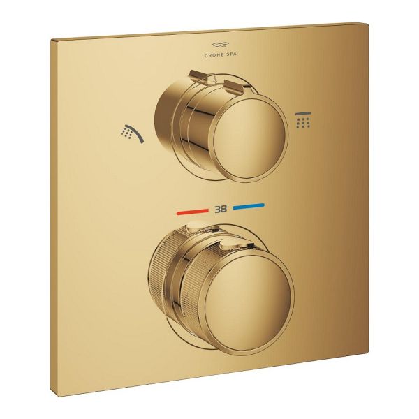 Grohe Allure Thermostat, 2 Verbraucher, eckig cool sunset glänzend