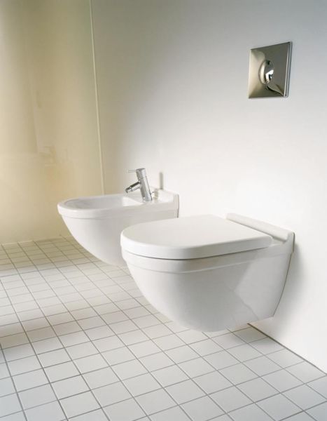 Duravit Starck 3 Wand-WC 54x36,5cm, oval, WonderGliss, weiß 25270900001