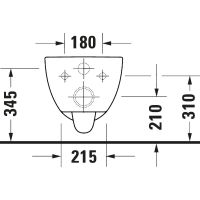 Vorschau: Duravit D-Code Wand-WC Compact rimless Set mit SoftClose WC-Sitz 48x37cm, weiß