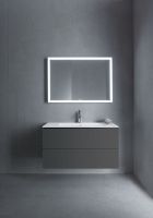 Vorschau: Duravit ME by Starck Waschtisch 103x49cm, mit Hahnloch, mit Überlauf, WonderGliss, weiß seidenmatt 23361032001