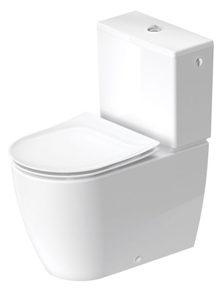Duravit Soleil by Starck Stand-WC für Kombination Tiefspüler, HygieneGlaze weiß 2011092000