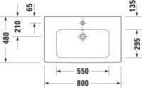 Vorschau: Duravit D-Code 2.0 Waschtisch 80x48cm