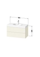 Vorschau: Duravit Balcoon Waschtischunterschrank 100cm