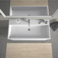 Vorschau: Duravit Vero Air Waschtisch rechteckig 100x47cm, mit 1 Hahnloch und Überlauf, WonderGliss, weiß 23501000001