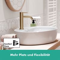 Vorschau: Hansgrohe Tecturis S Waschtischarmatur 110 CoolStart wassersparend+ ohne Ablaufgarn., brushed bronze