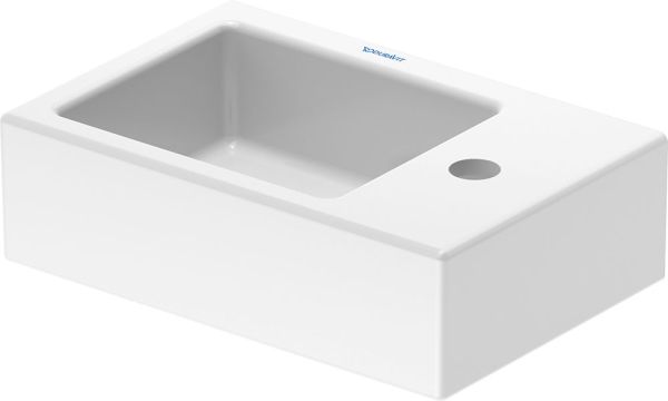 Duravit Vero Air Handwaschbecken 38x25cm, mit 1 Hahnloch rechts, ohne Überlauf, weiß 07243800001