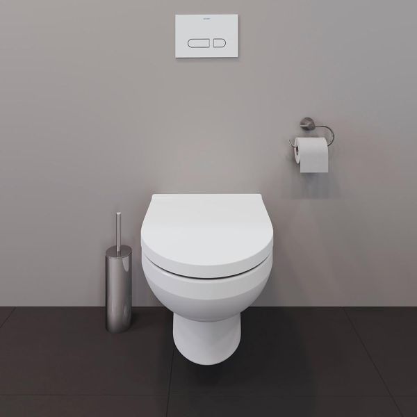 Duravit Duravit No.1 Wand-WC 54x36,5cm oval, HygieneGlaze, rimless, weiß 2562092000