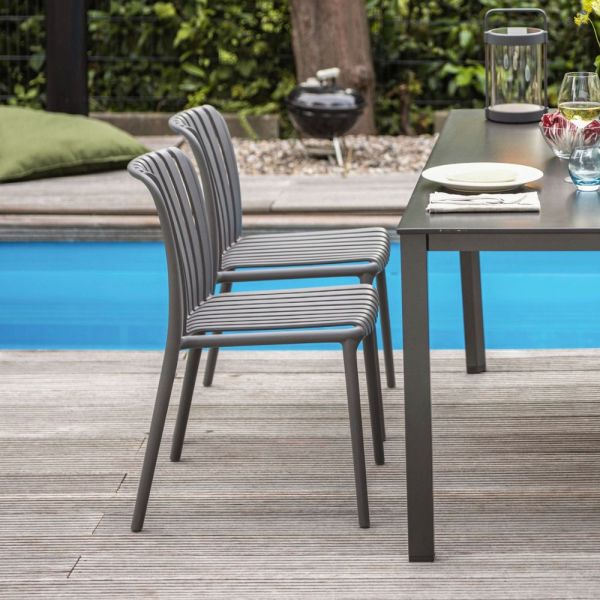 KETTLER LAGO Stapelstuhl, grau 0302906-7000