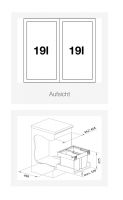 Vorschau: Blanco Flexon II Low 50/2 Abfallsystem, 2x19 Liter Eimer