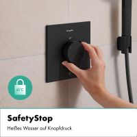 Vorschau: hansgrohe Ecostat Comfort E Thermostat Unterputz für 1 Funktion, schwarz matt