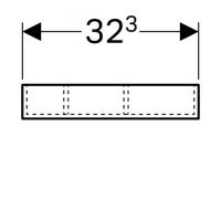 Vorschau: Geberit Xeno² Schubladeneinsatz H-Unterteilung, 32,3x6,2x15cm, sculturagrau