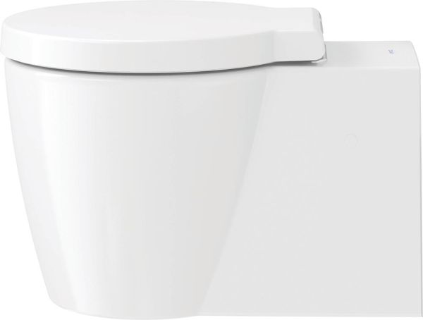 Duravit Starck 1 Wand-WC 57,5x41cm, rund, WonderGliss, Durafix, weiß