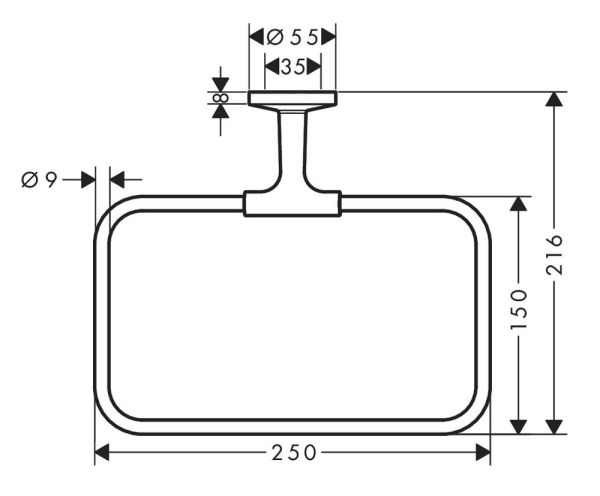 Axor Universal Circular Handtuchring 42823000