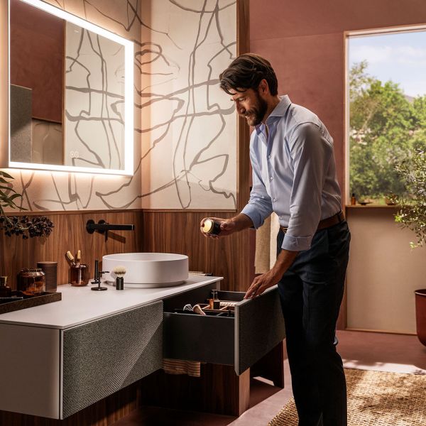 hansgrohe Xuniva Evo S Aufsatzwaschtisch rund Ø40cm mit Ablaufventil