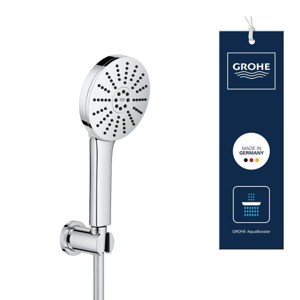 Grohe Vitalio Joy+ 120 Wandhalterset 3 Strahlarten, chrom