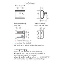 Vorschau: WimTec PROOF RW HyPlus Aufputzreihenwaschanlage einfach 12V Netzbetrieb, edelstahl