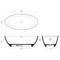 Vorschau: Catalano freistehende Badewanne 165×80cm