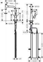 Vorschau: Hansgrohe Metris Select M71 Einhebel-Küchenmischer 240 mit Ausziehauslauf und sBox