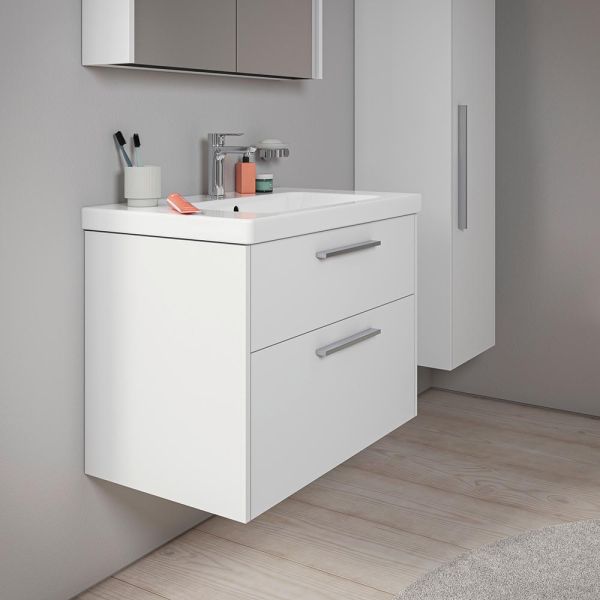 Duravit D-Code Möbelset 80cm Waschtisch mit Unterschrank