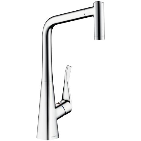 Hansgrohe Metris M71 Einhebel-Küchenmischer 320 mit Ausziehbrause, 2jet