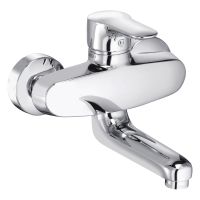 Kludi Objekta Spültisch-Wand-Einhandmischer, Ausladung 16,8cm, chrom 328810575