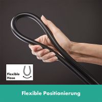 Vorschau: Hansgrohe Unica Duschstange S Puro 90cm mit Easy Slide Handbrausehalter, schwarz matt