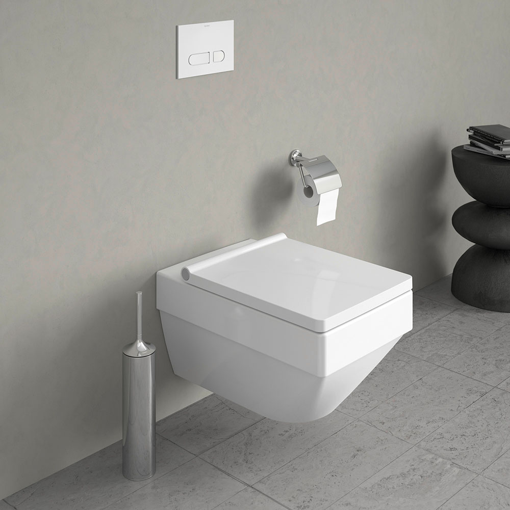 Duravit Vero Air WandWC 57x37cm, eckig, WonderGliss, weiß 25250900001