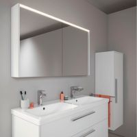 Vorschau: Duravit D-Code 2.0 Spiegelschrank 120x70cm mit LED-Beleuchtung, 2 Türen, weiß matt