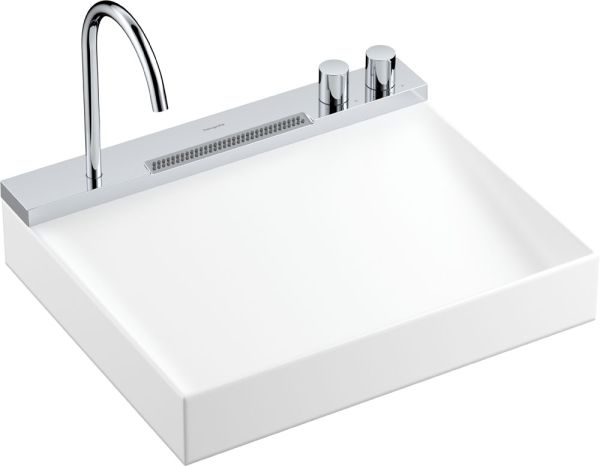 hansgrohe Avalegra AquaUnit Waschbecken 58x48cm, ohne Ablage mit Armatur in chrom
