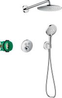 Hansgrohe Raindance S Duschsystem Unterputz 240 1jet PowderRain mit ShowerSelect S, chrom