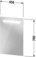 Vorschau: Duravit No.1 LED-Spiegel 45x70cm