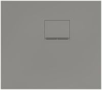 Villeroy&Boch Squaro Infinity Quaryl®-Duschwanne, Eckeinbau rechts gegen Wand, 80x70cm, grey, UDQ8070SQI2RV-3S