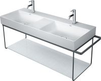 Duravit DuraSquare Metallkonsole Wandhängend zu Waschtisch 235312, schwarz matt