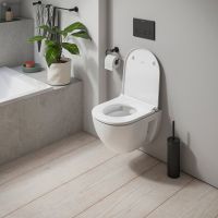 Vorschau: Duravit D-Code Wand-WC Compact rimless Set mit SoftClose WC-Sitz 48x37cm, weiß 45150900A1